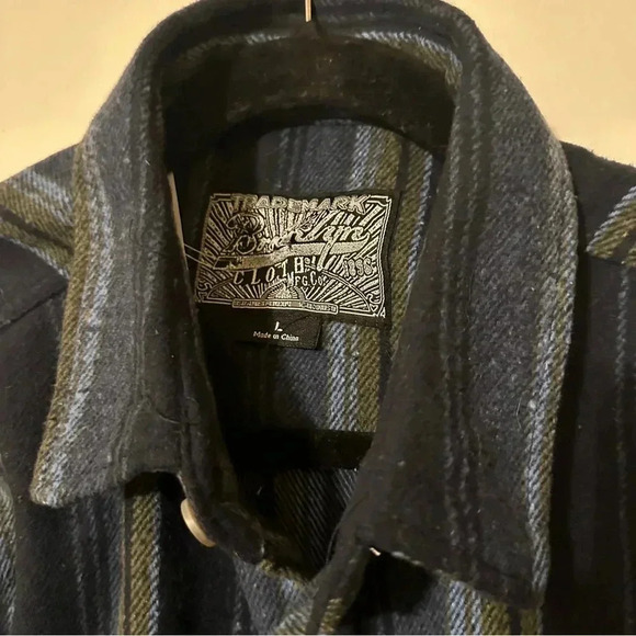 NEW BROOKLYN CLOTH SHACKET BLENDED FABRIC COMFORT WEAR • LAPEL COLLAR • BOXY CUT - Picture 3 of 7